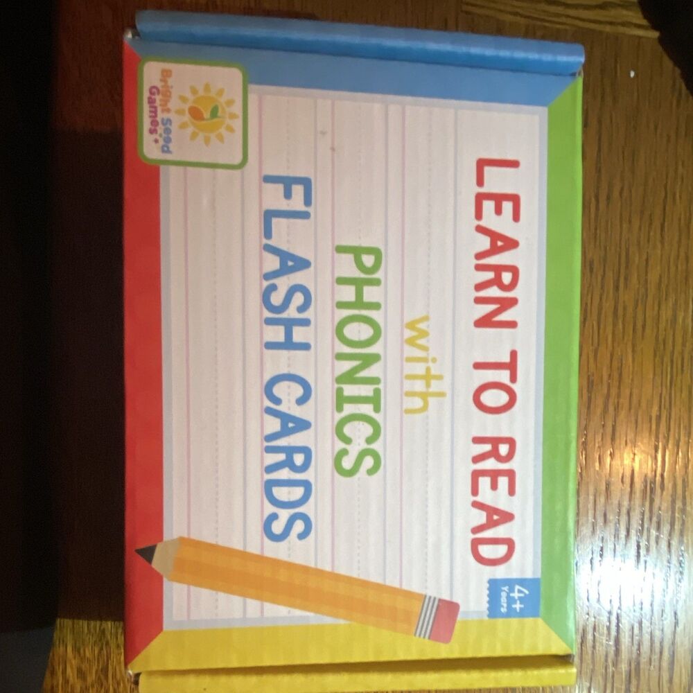Flash Cards -Bright Seed Games Learn to Read Phonics Set 1A Ages 4-7 (2023)